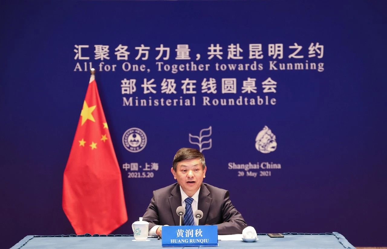 “汇聚各方力量，共赴昆明之约”部长级在线圆桌会议在上海举行